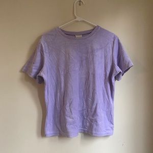 Purple velvet tee